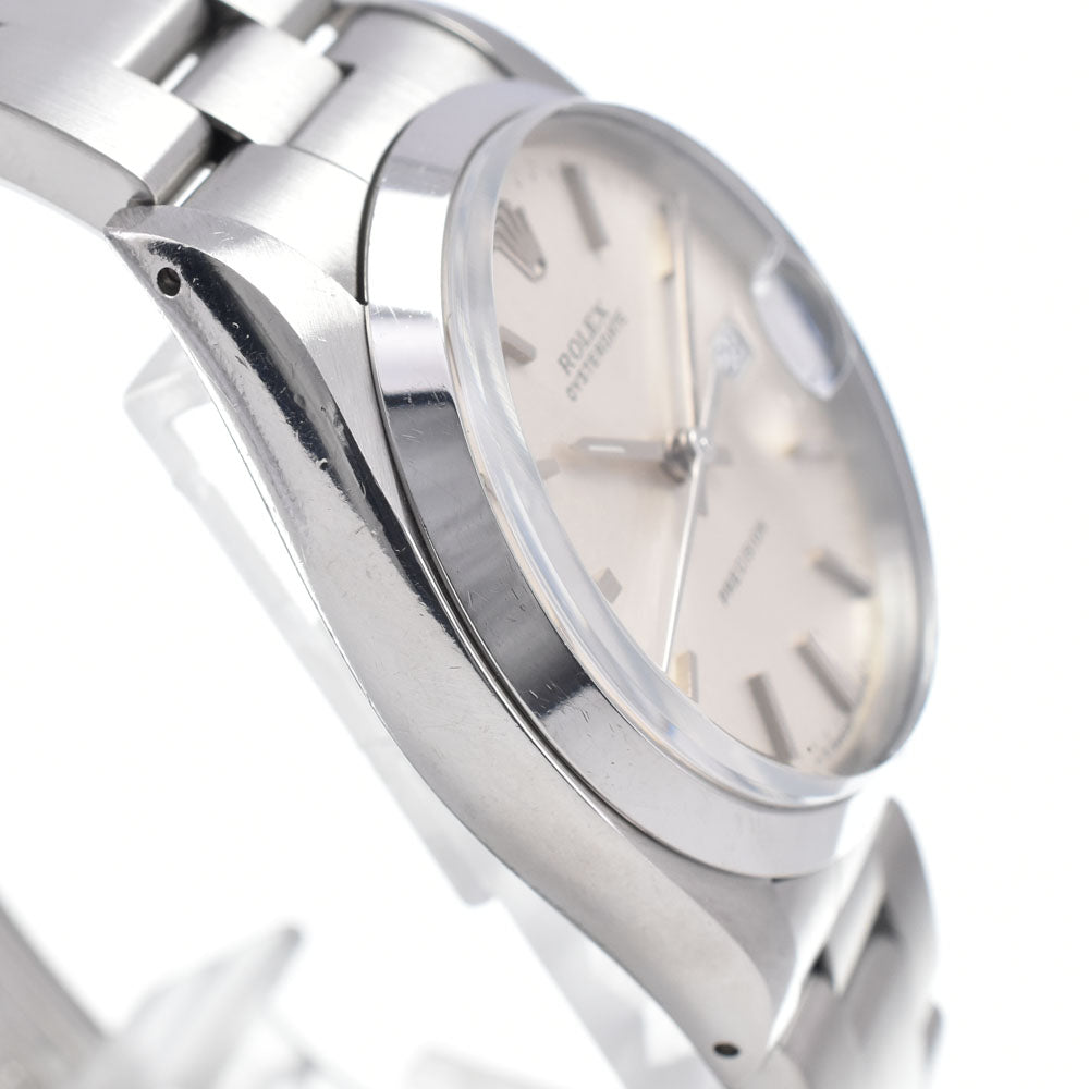 with paper ROLEX Oyster Date Precision 6694 vintage Cal.1225 Silver Dial Hand Winding Men's
 Watch J#147899