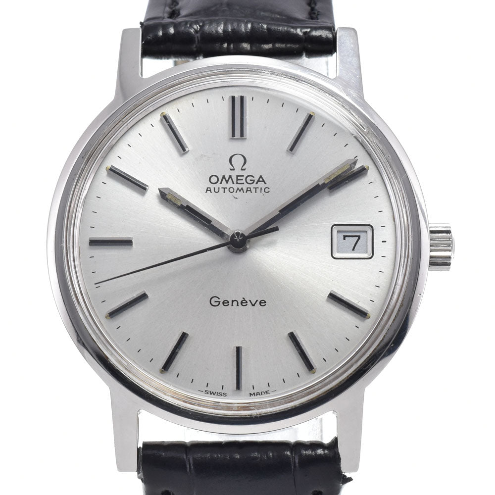 OMEGA Geneva 166.0163 vintage Date Cal.1012 Silver Dial Automatic Men's
 Watch K#147905