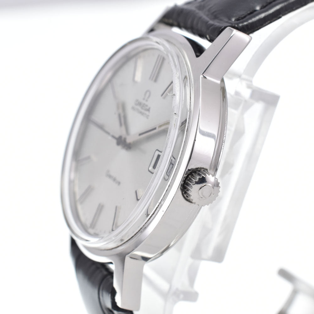OMEGA Geneva 166.0163 vintage Date Cal.1012 Silver Dial Automatic Men's
 Watch K#147905