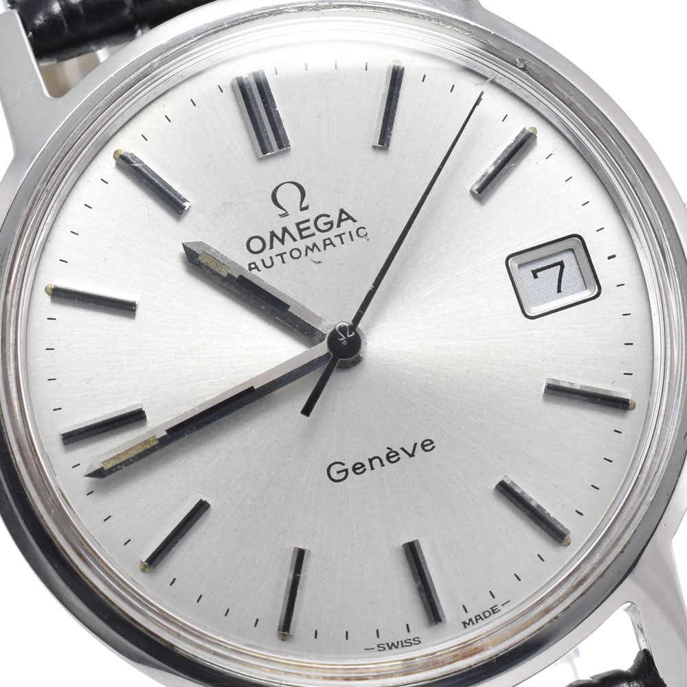 OMEGA Geneva 166.0163 vintage Date Cal.1012 Silver Dial Automatic Men's
 Watch K#147905