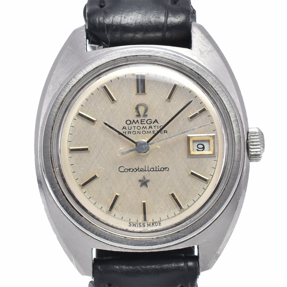 OMEGA Constellation 568.001 vintage Date Cal.682 Silver Dial Automatic Ladies
 Watch K#147906