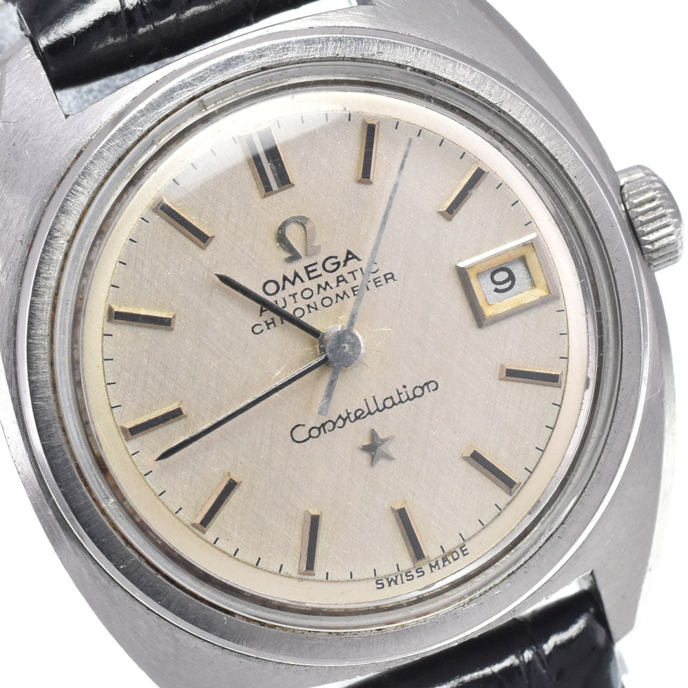 OMEGA Constellation 568.001 vintage Date Cal.682 Silver Dial Automatic Ladies
 Watch K#147906