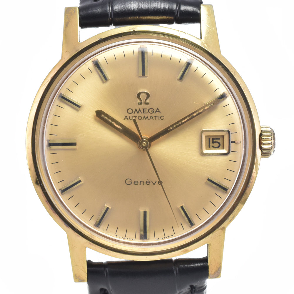 OMEGA Geneva 166.070 vintage Cal.565 gold Dial Automatic Men's
 Watch I#147909