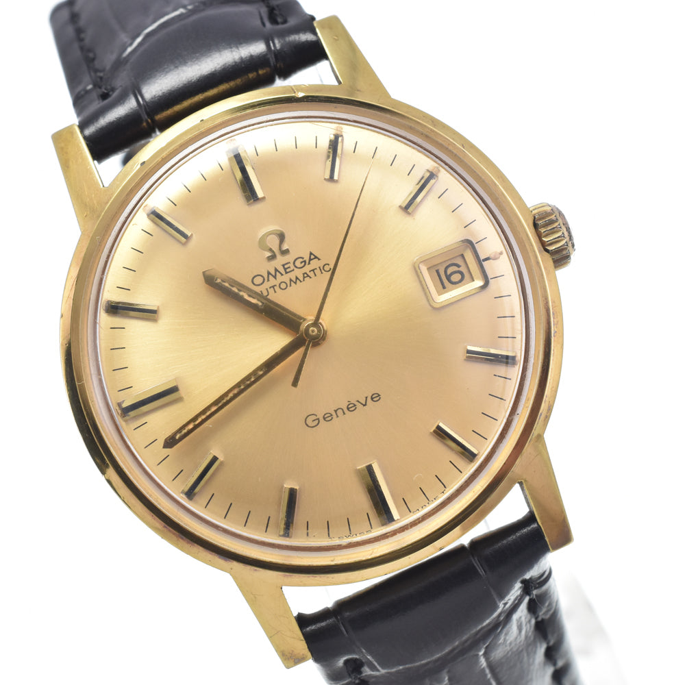 OMEGA Geneva 166.070 vintage Cal.565 gold Dial Automatic Men's
 Watch I#147909