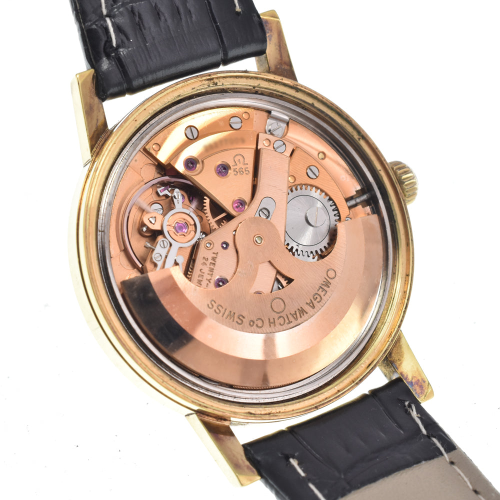 OMEGA Geneva 166.070 vintage Cal.565 gold Dial Automatic Men's
 Watch I#147909
