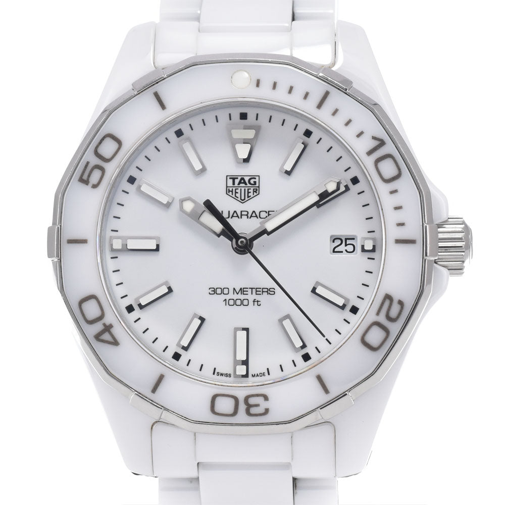 TAG HEUER Aqua racer WAY1391.BH0717 white Dial Quartz Ladies
 Watch J#147913