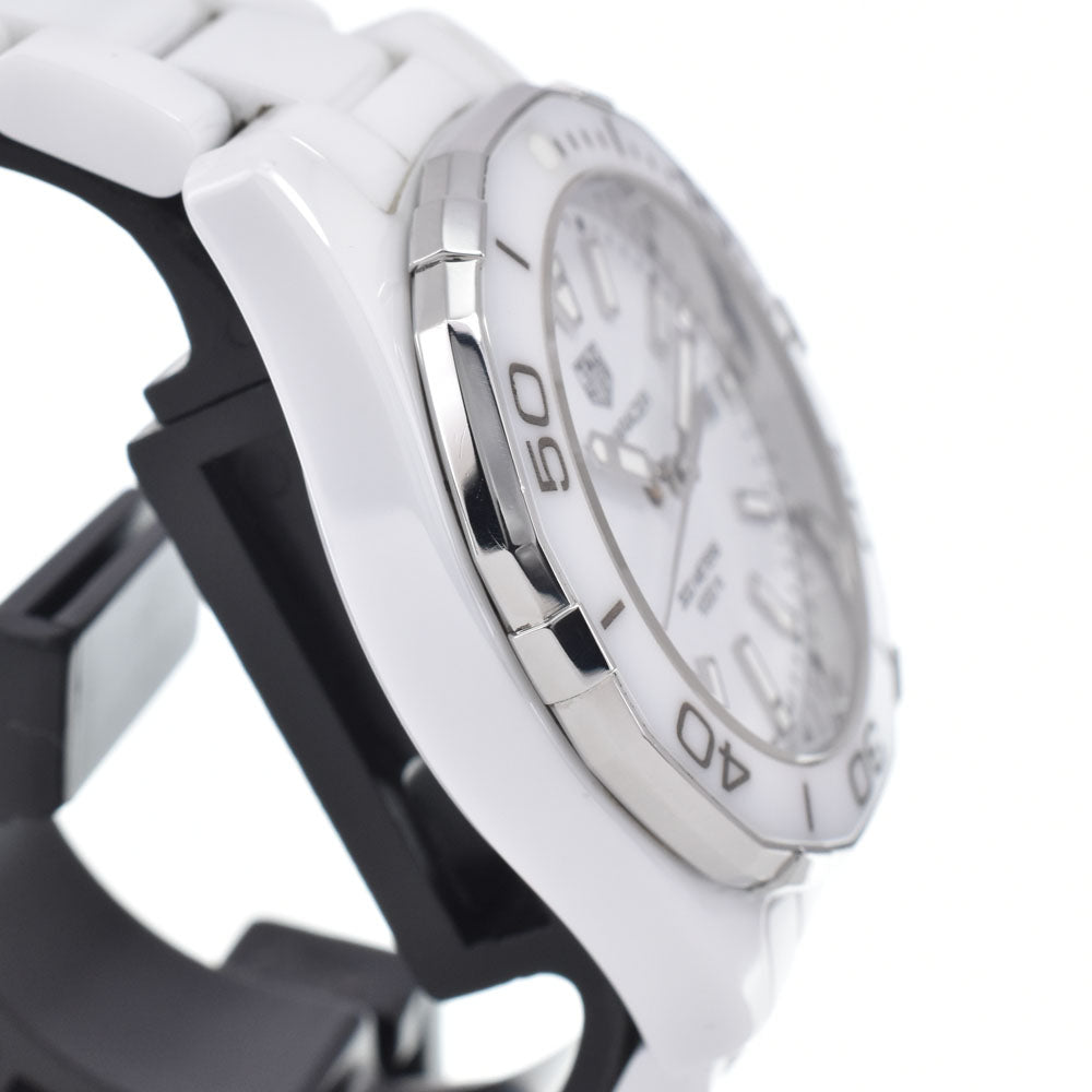 TAG HEUER Aqua racer WAY1391.BH0717 white Dial Quartz Ladies
 Watch J#147913