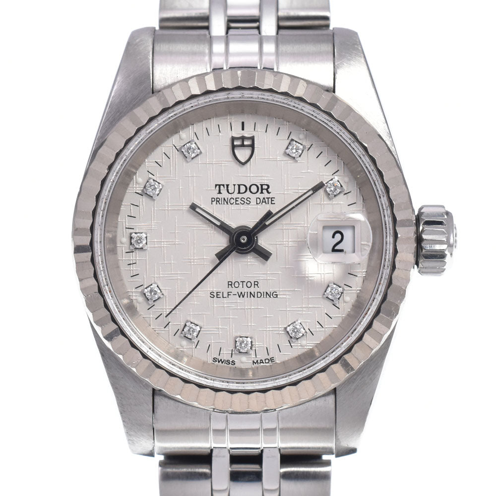with paper TUDOR Princess Date 92414 10P Diamond Silver Dial Automatic Ladies
 Watch K#147915