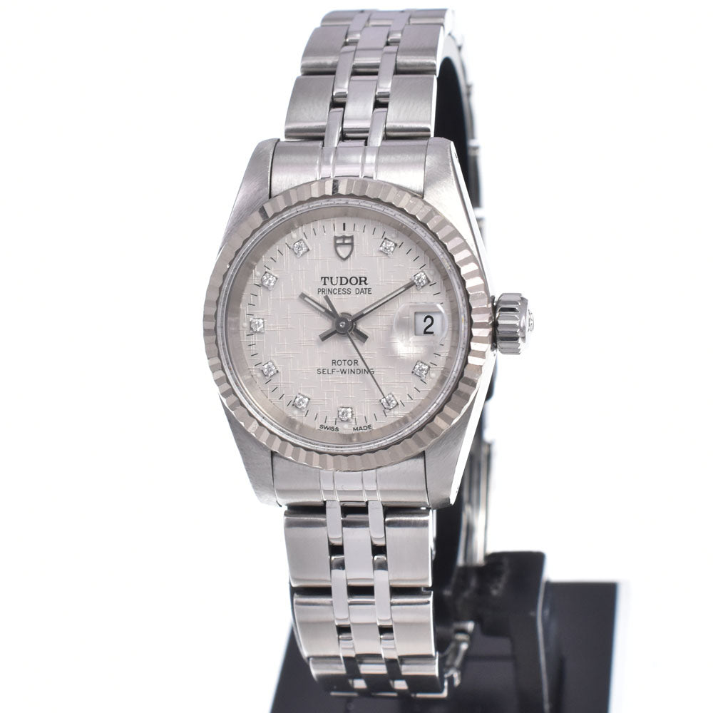 with paper TUDOR Princess Date 92414 10P Diamond Silver Dial Automatic Ladies
 Watch K#147915