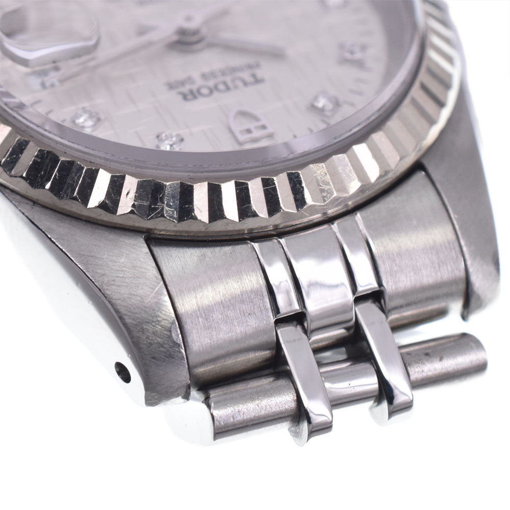 with paper TUDOR Princess Date 92414 10P Diamond Silver Dial Automatic Ladies
 Watch K#147915