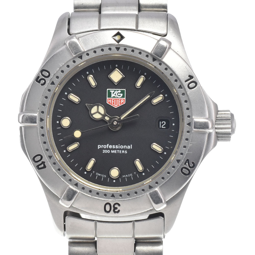 TAG HEUER professional WE1410-R Date black Dial Quartz Ladies
 Watch H#147928