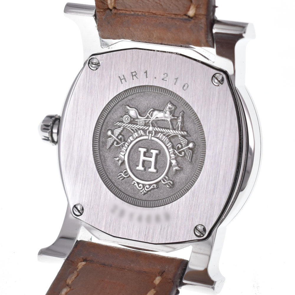 with paper HERMES H watch Rondo HR1.210 white Dial Quartz Ladies
 Watch J#147930