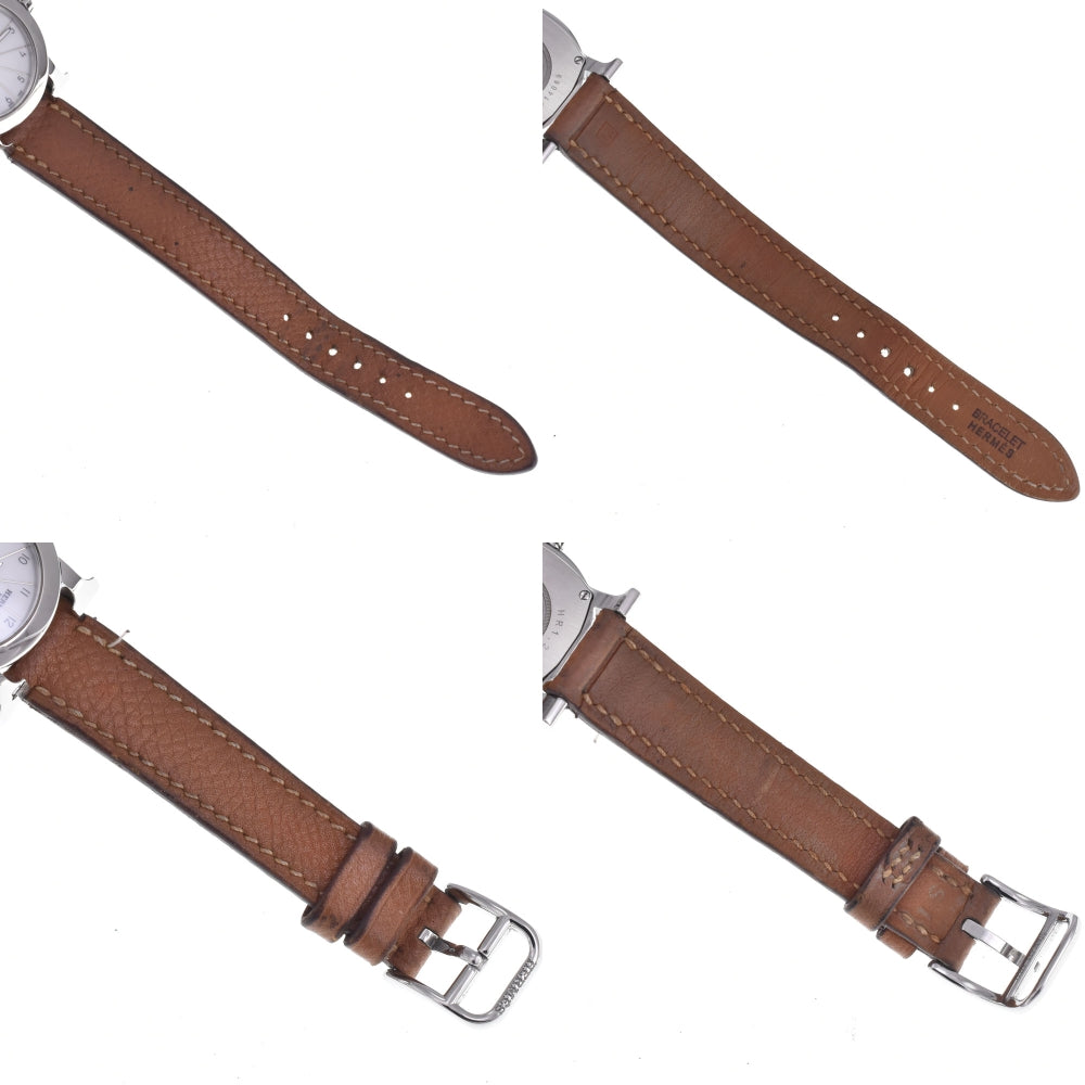 with paper HERMES H watch Rondo HR1.210 white Dial Quartz Ladies
 Watch J#147930