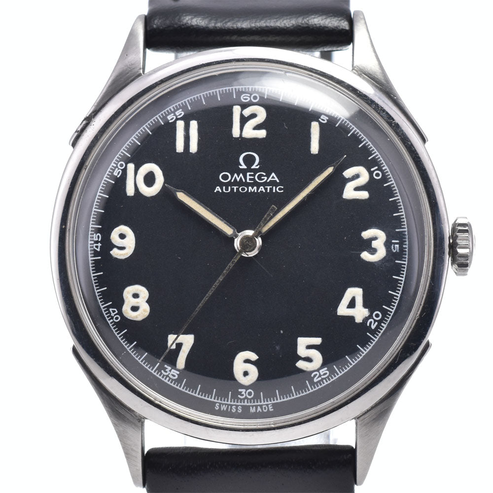 OMEGA vintage Half-rotor Cal.28.10RA black Dial Automatic Men's
 Watch N#147932