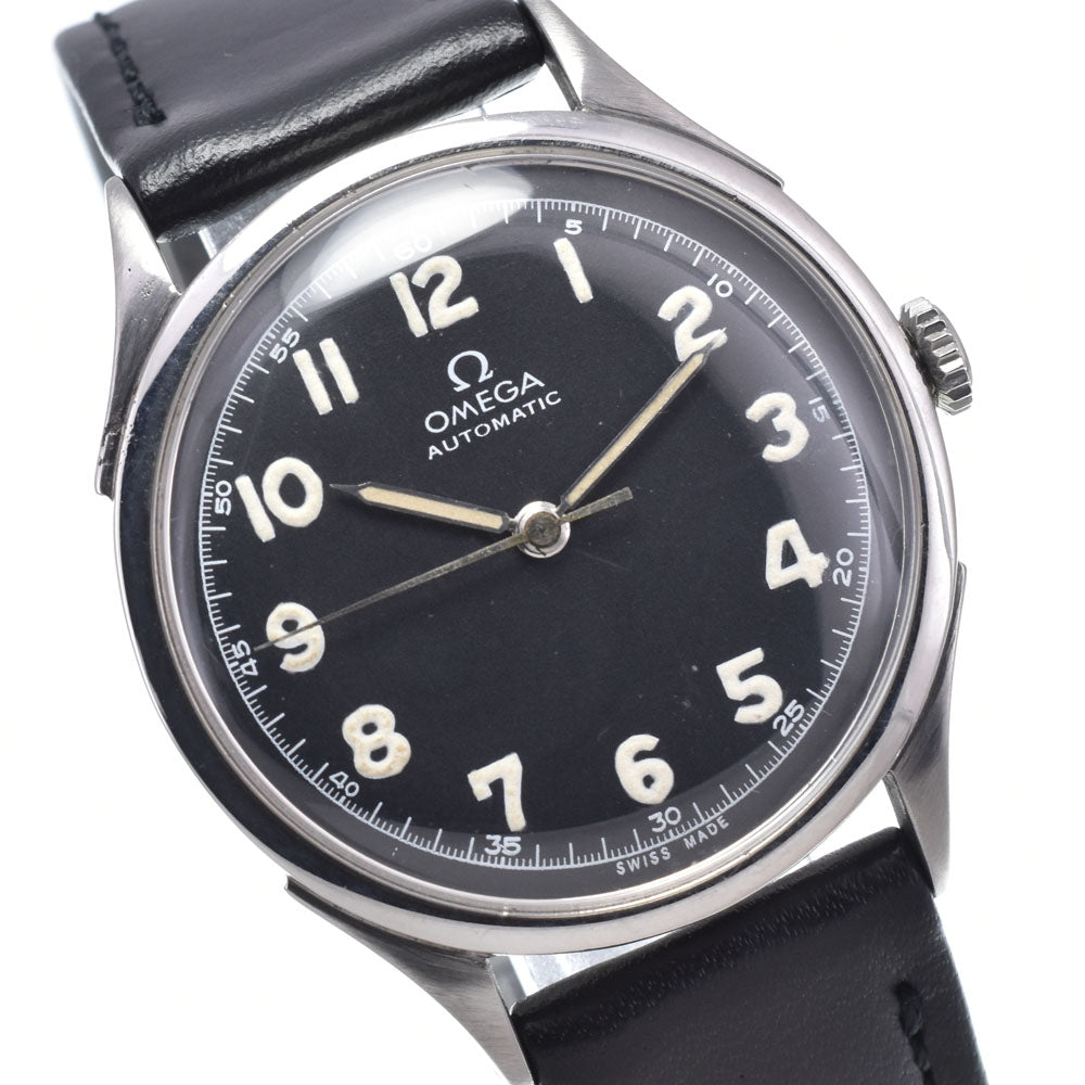 OMEGA vintage Half-rotor Cal.28.10RA black Dial Automatic Men's
 Watch N#147932