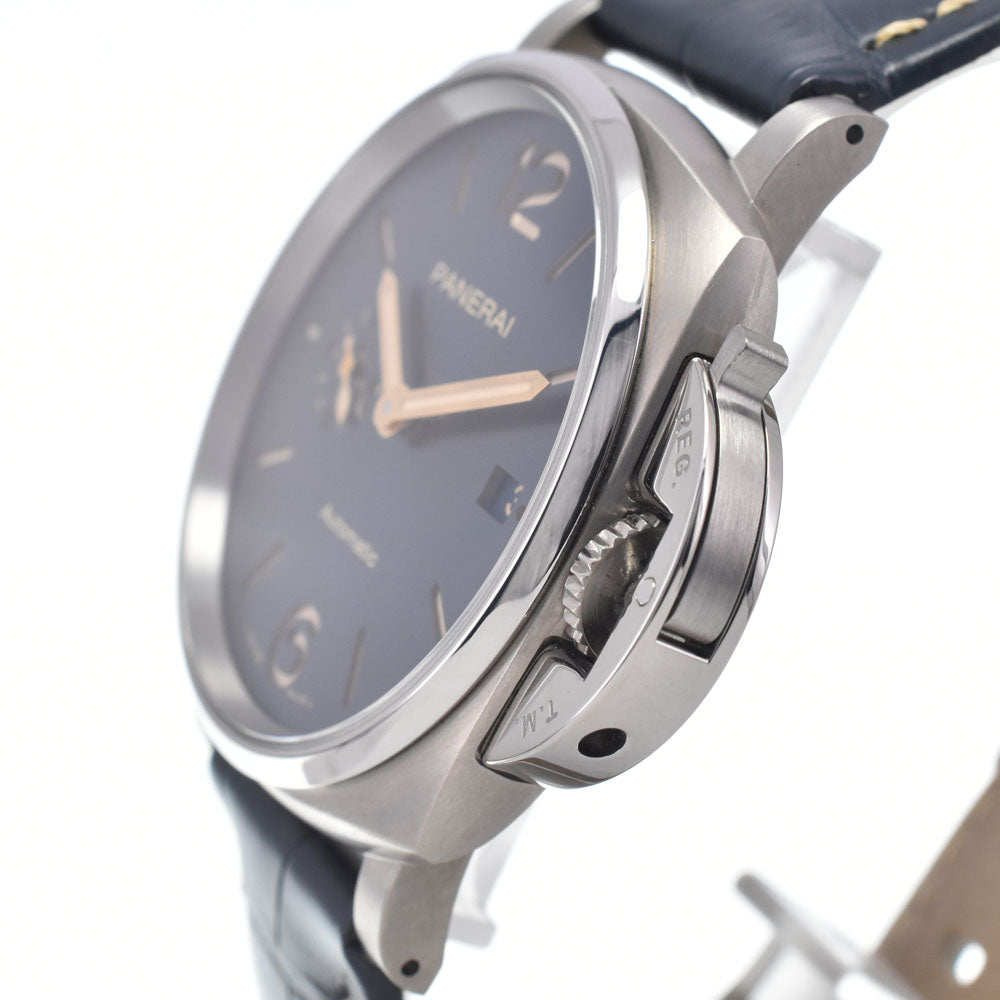 with paper PANERAI Luminor Due PAM00927 blue Dial Automatic Men's
 Watch J#147937