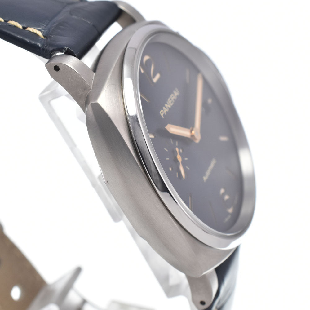 with paper PANERAI Luminor Due PAM00927 blue Dial Automatic Men's
 Watch J#147937