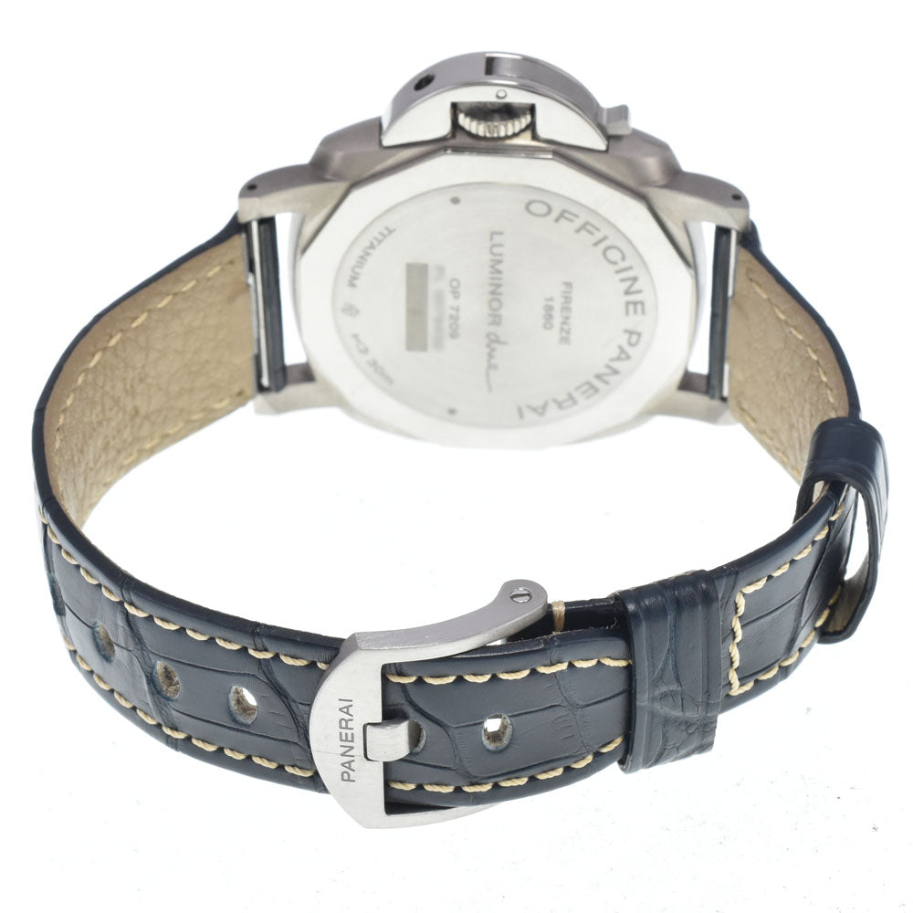 with paper PANERAI Luminor Due PAM00927 blue Dial Automatic Men's
 Watch J#147937