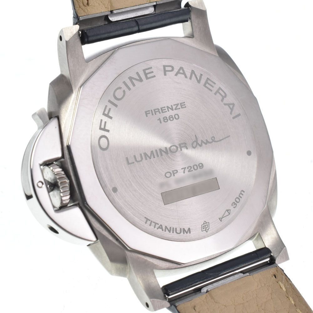 with paper PANERAI Luminor Due PAM00927 blue Dial Automatic Men's
 Watch J#147937