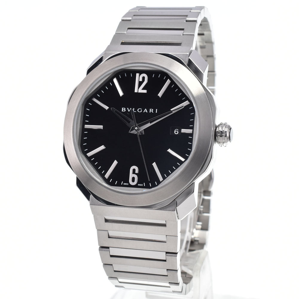 BVLGARI Octoma OC41S/102704 Date see-through back black Dial Automatic Men's
 Watch L#147946
