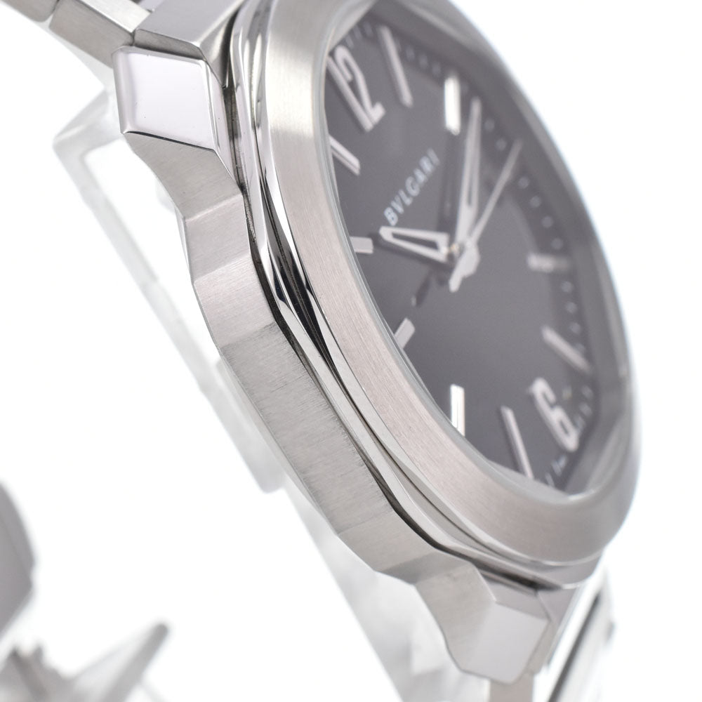 BVLGARI Octoma OC41S/102704 Date see-through back black Dial Automatic Men's
 Watch L#147946