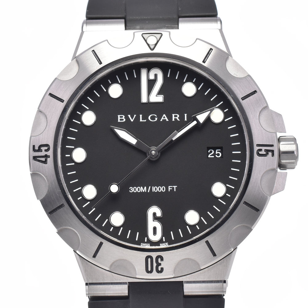 BVLGARI Diagono Scuba DP41SSD Date black Dial Automatic Men's
 Watch L#147947
