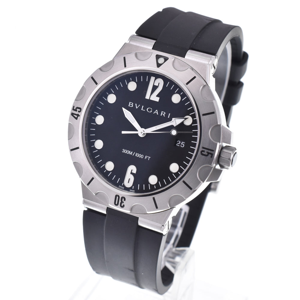 BVLGARI Diagono Scuba DP41SSD Date black Dial Automatic Men's
 Watch L#147947