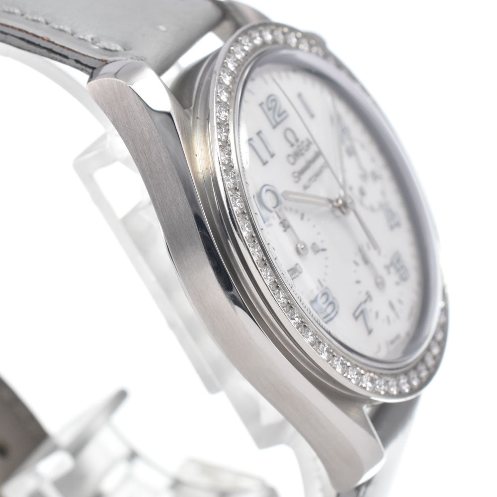OMEGA Speedmaster 3815.72.55 Diamond Bezel Chronograph White shell Dial Automatic Unisex
 Watch I#147949