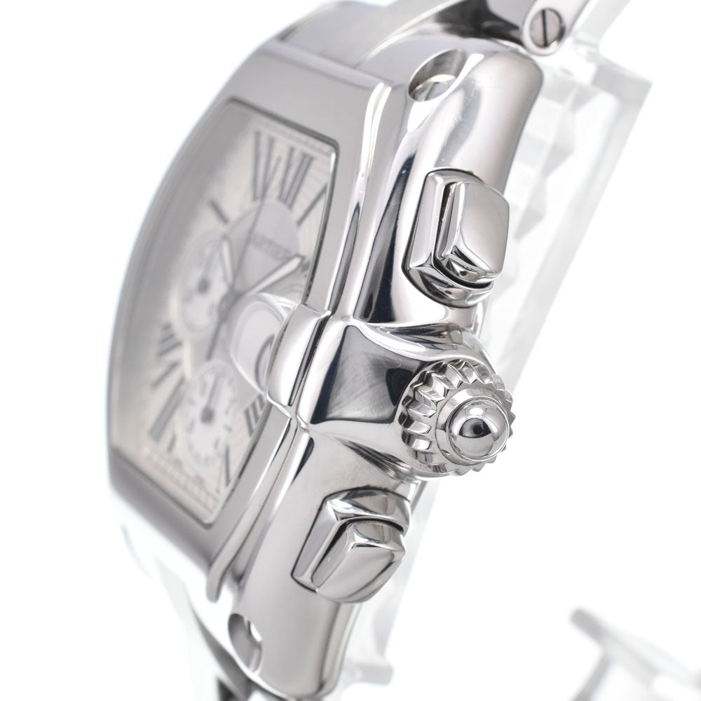 CARTIER Roadster W62019X6 Chronograph Date Silver Dial Automatic Men's
 Watch K#147951