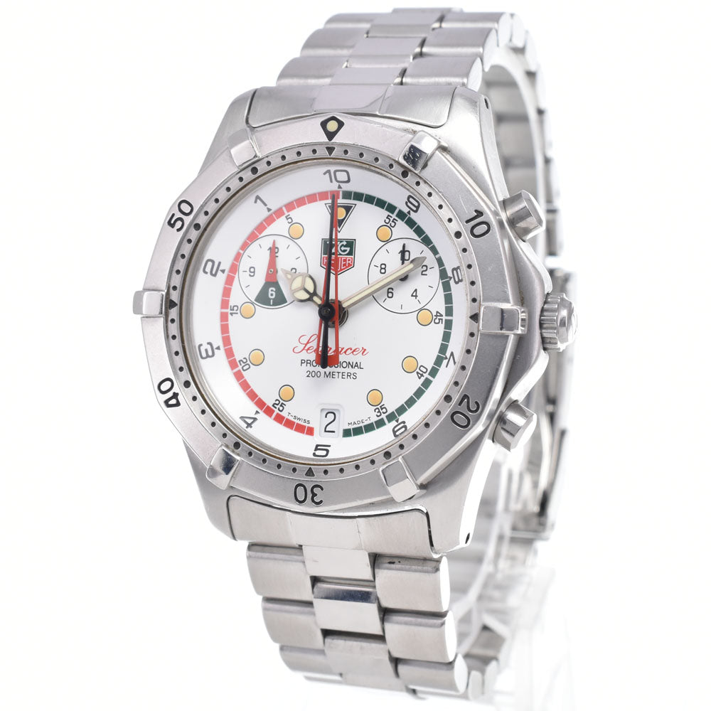 TAG HEUER Sea racer CK111R.BA0328 Chronograph white Dial Quartz Men's
 Watch P#147953