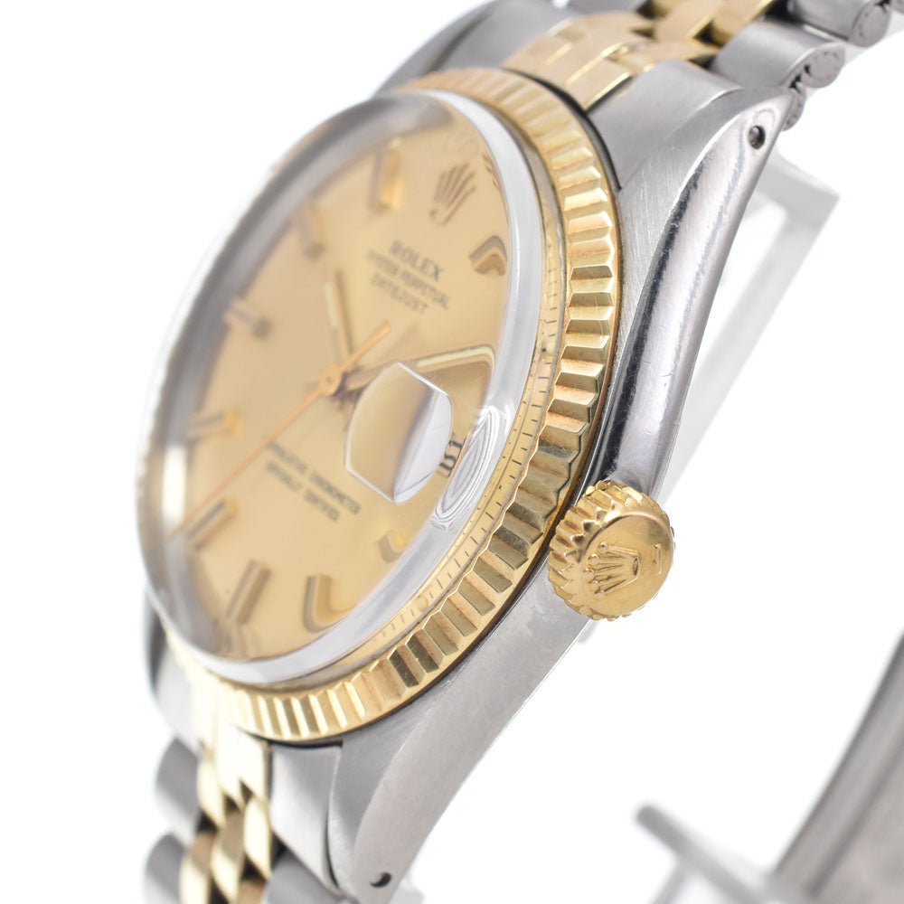 ROLEX Oyster Perpetual DATEJUST 1601 vintage No. 35 Wideboy Cal.1570 gold Dial Automatic Men's
 Watch K#147955