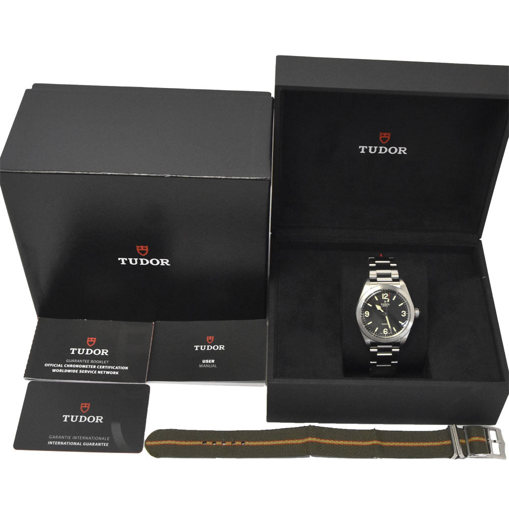 with paper TUDOR Ranger 79950-0001 black Dial Automatic Men's
 Watch I#147957