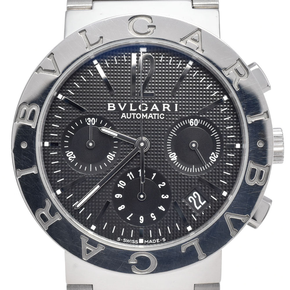 BVLGARI Bvlgari Bvlgari BB38SSCH Chronograph Date black Dial Automatic Men's
 Watch K#147960