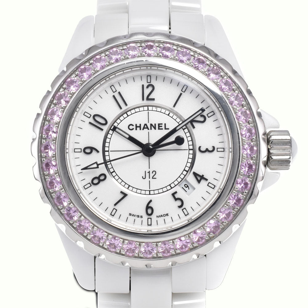 CHANEL J12 H7990 Diamond Bezel white Dial Quartz Ladies
 Watch I#147961
