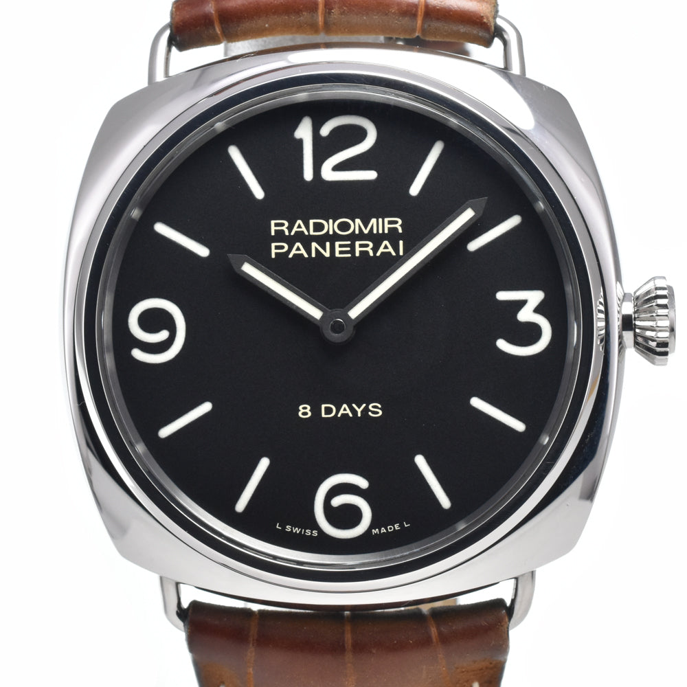 PANERAI Radio meal PAM00610 8 days black Dial Hand Winding Men's
 Watch N#147962