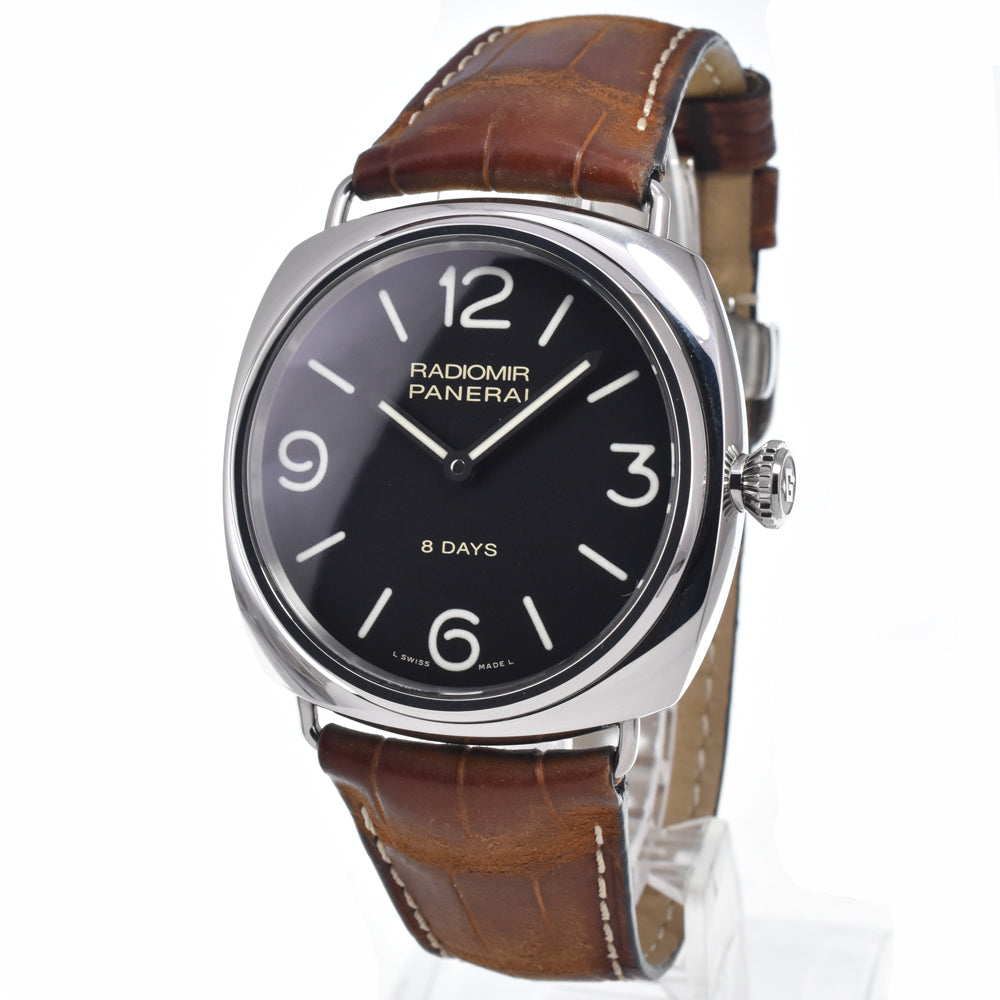PANERAI Radio meal PAM00610 8 days black Dial Hand Winding Men's
 Watch N#147962