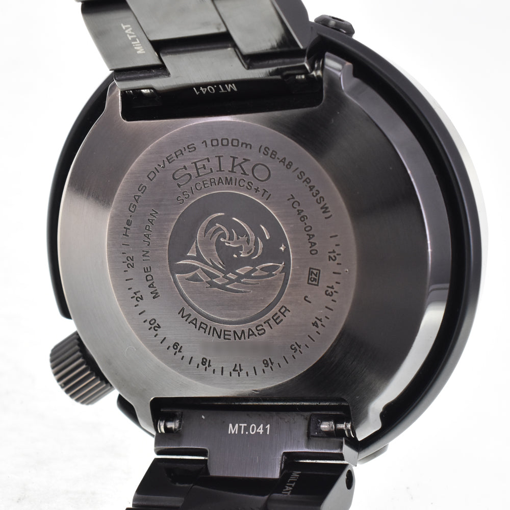 SEIKO Prospex Marine Master 1000m 7C46-0AA0 black Dial Quartz Men's
 Watch I#147964