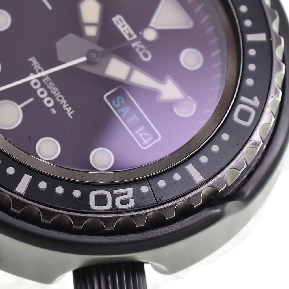 SEIKO Prospex Marine Master 1000m 7C46-0AA0 black Dial Quartz Men's
 Watch I#147964