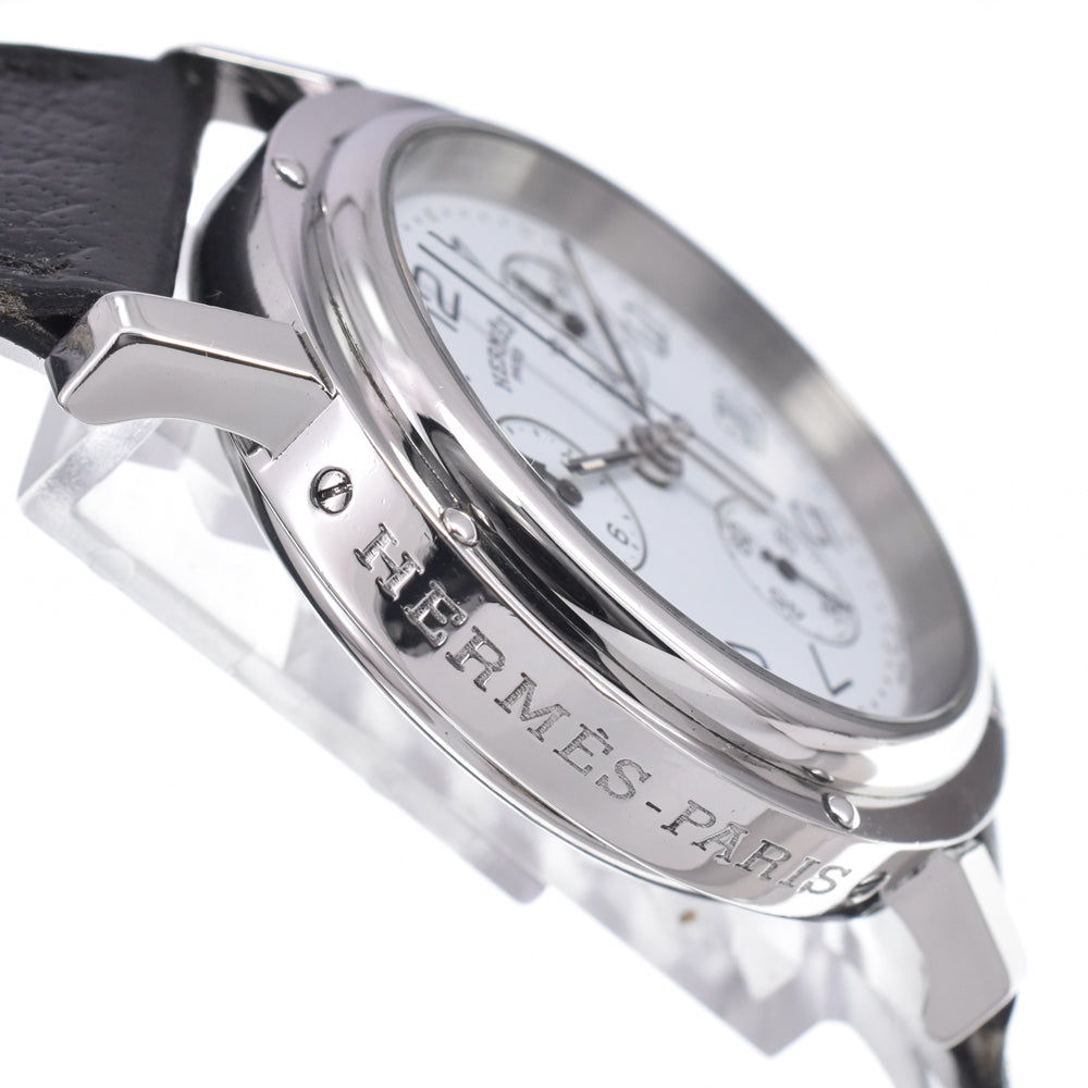 HERMES Clipper CL1.910 Chronograph white Dial Quartz Men's
 Watch J#147968