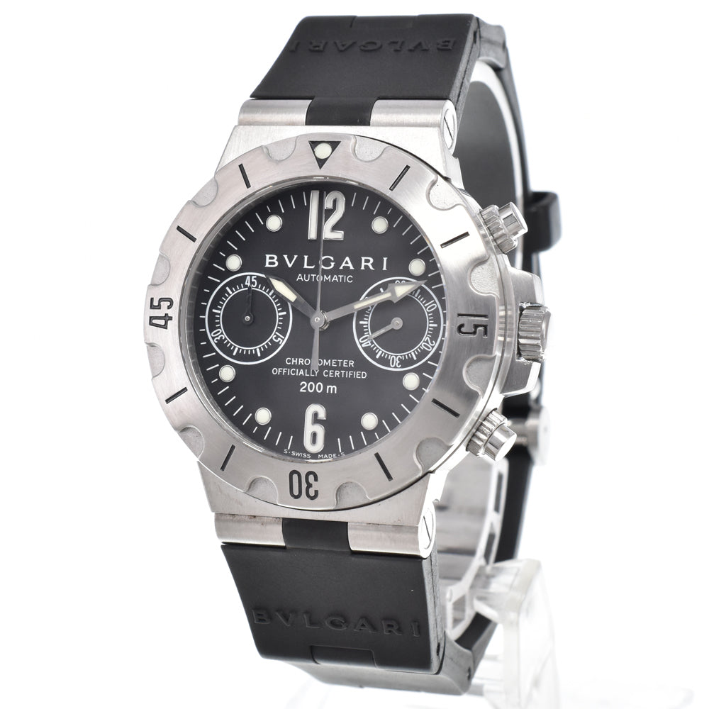 BVLGARI Diagono Scuba SC38S Chronograph black Dial Automatic Men's
 Watch B#147970