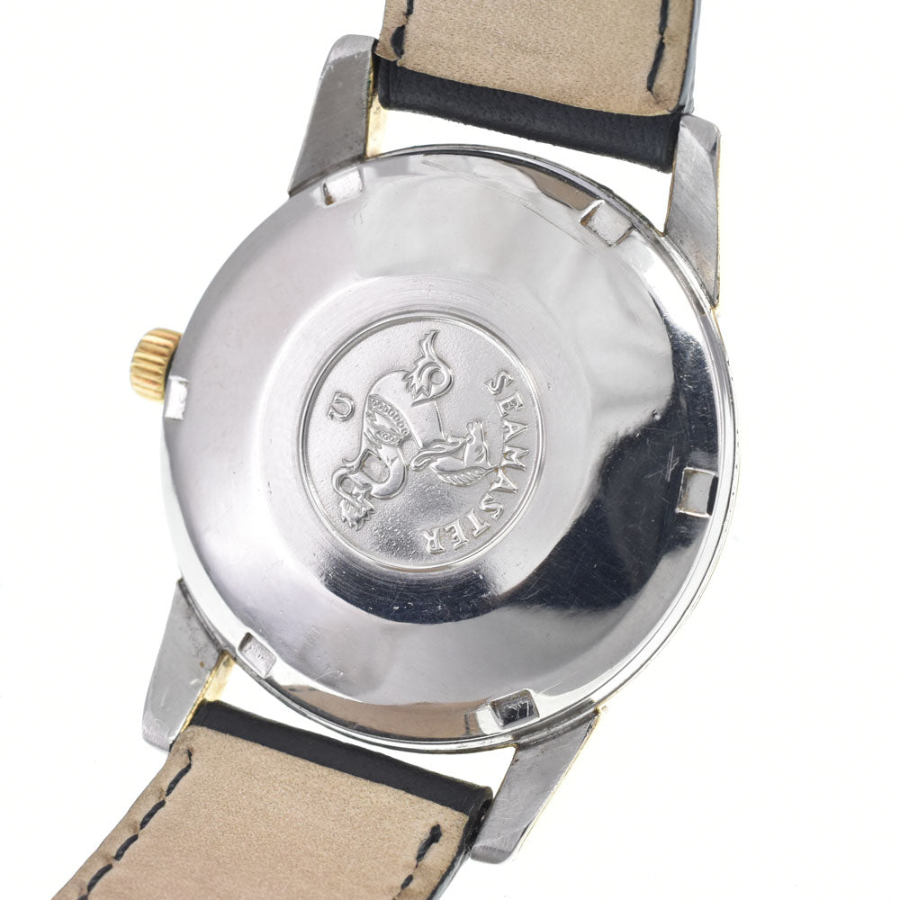 OMEGA Seamaster 166.009 vintage Date Gold Cap Cal.562 Silver Dial Automatic Men's
 Watch J#147972