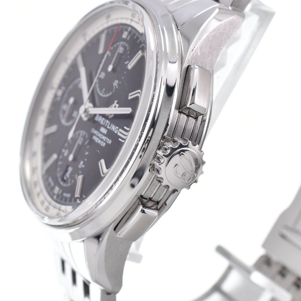 with paper BREITLING Premier A13315 Chronograph black Dial Automatic Men's
 Watch K#147974
