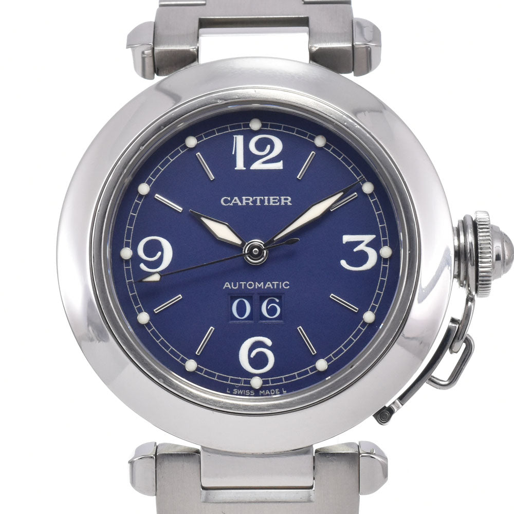 CARTIER Pasha C Big Date W31047M7 Navy Dial Automatic Unisex
 Watch J#147976