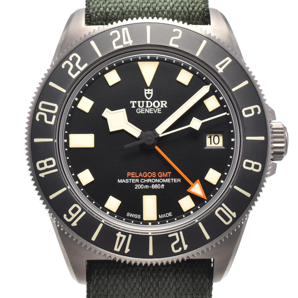 with paper TUDOR Pelagos 2542G267 Date black Dial Automatic Men's
 Watch I#147977