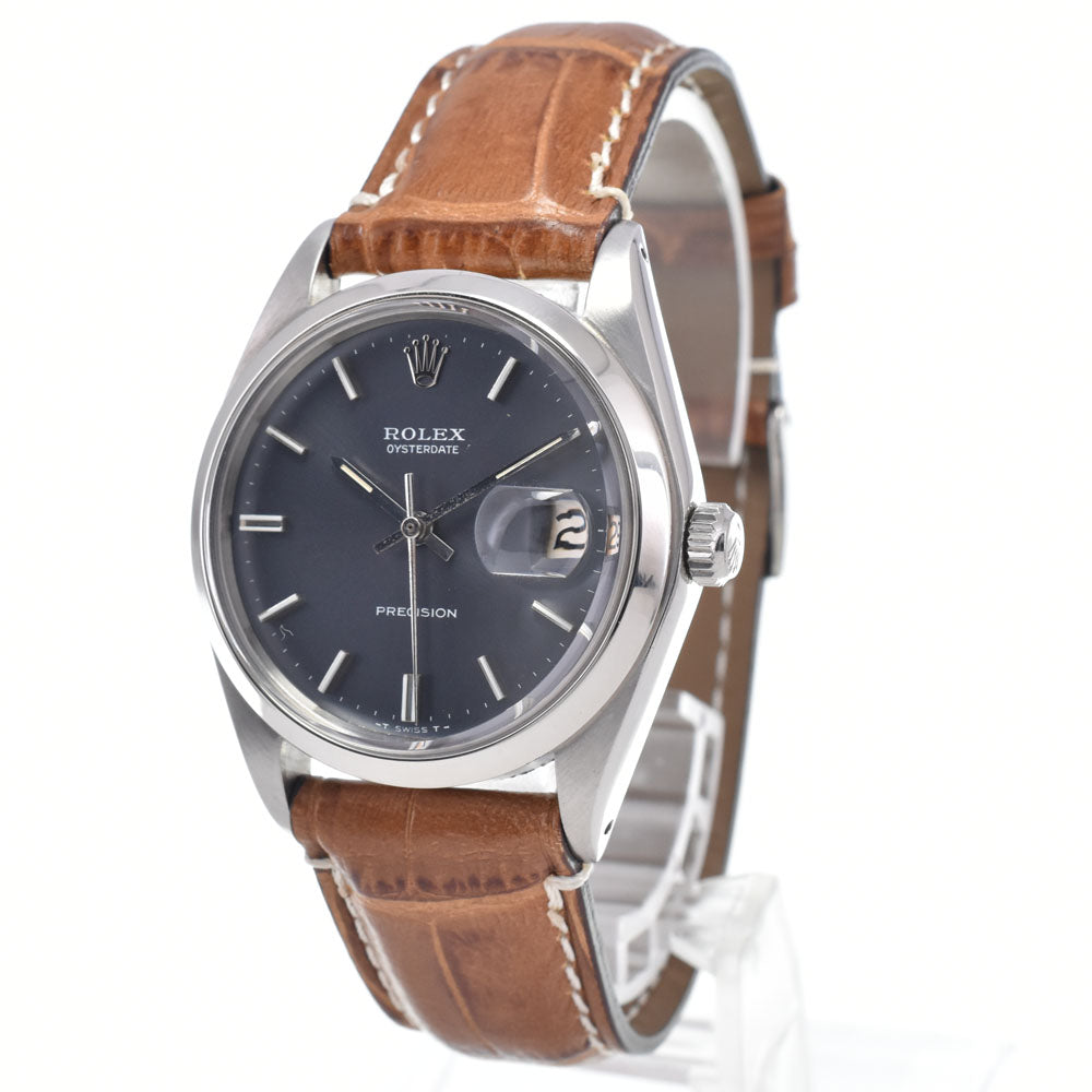 ROLEX Oyster Date Precision 6694 vintage Cal.1225 gray Dial Hand Winding Men's
 Watch J#147979