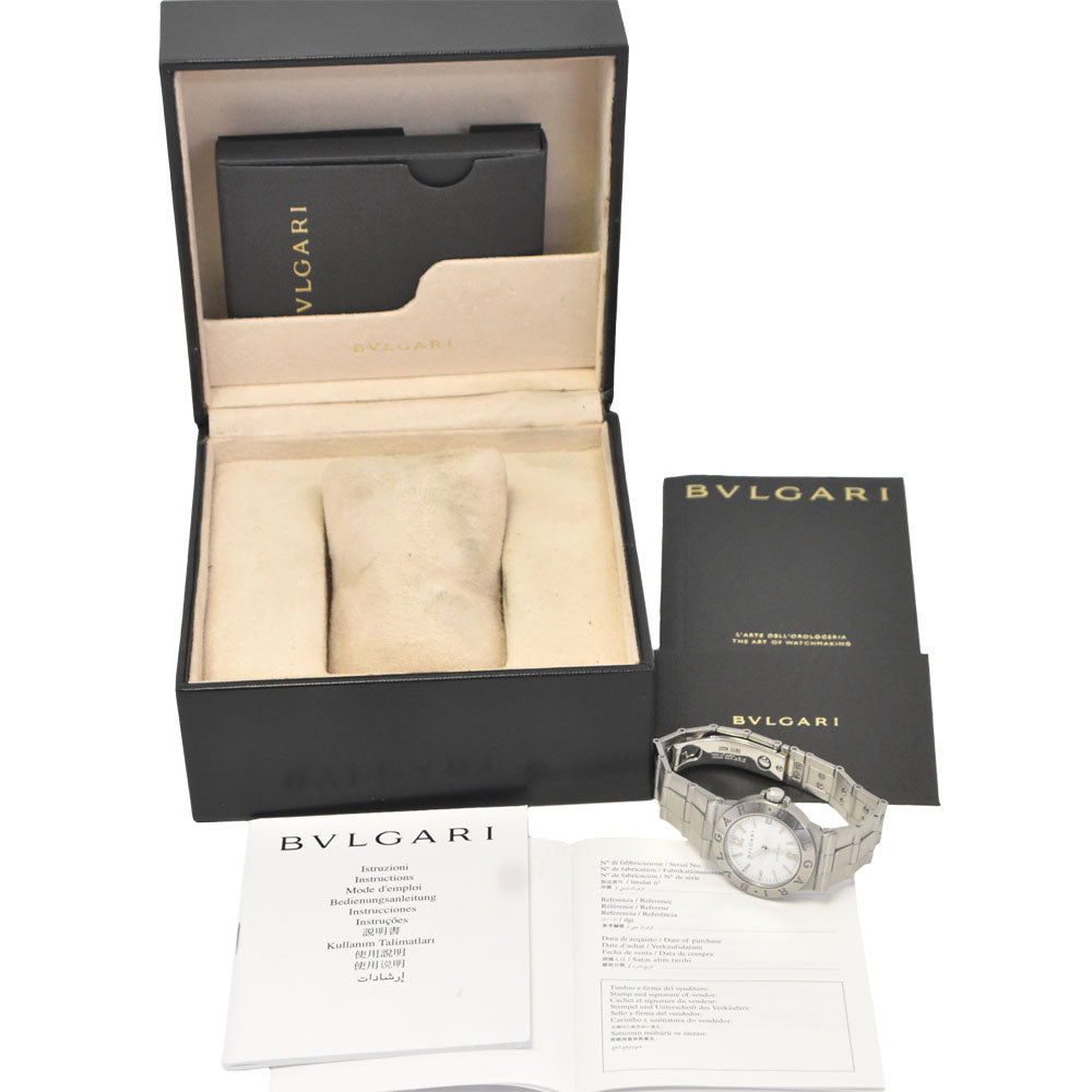 with paper BVLGARI Diagono Sports LCV29S white Dial Automatic Ladies
 Watch L#147983