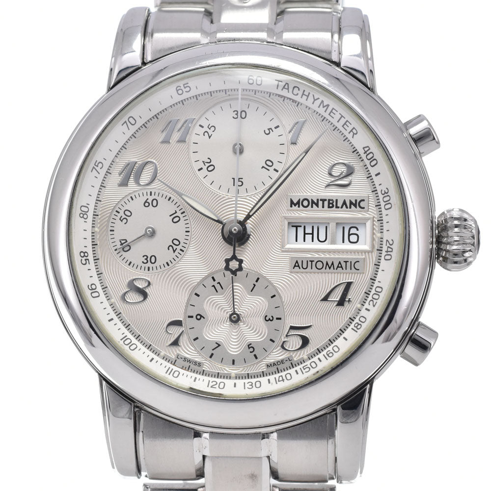 MONTBLANC Star 7016 Chronograph day date Silver Dial Automatic Men's
 Watch K#147984