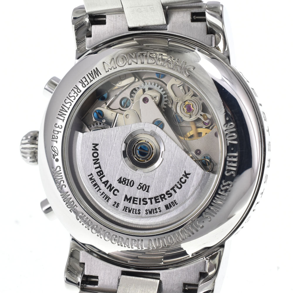 MONTBLANC Star 7016 Chronograph day date Silver Dial Automatic Men's
 Watch K#147984