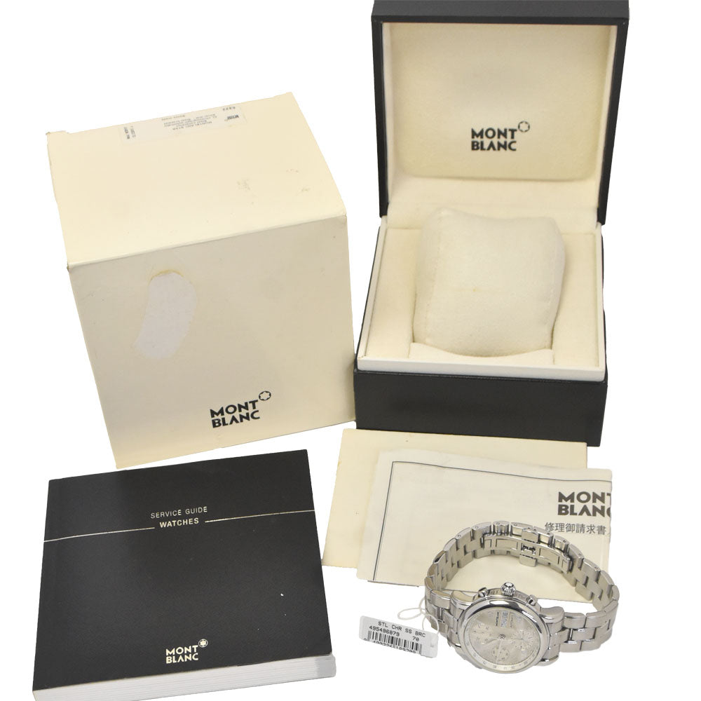 MONTBLANC Star 7016 Chronograph day date Silver Dial Automatic Men's
 Watch K#147984