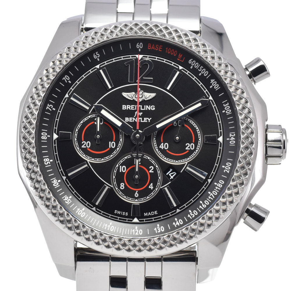 with paper BREITLING Bentley Vernate A41390 Chronograph black Dial Automatic Men's
 Watch K#147986
